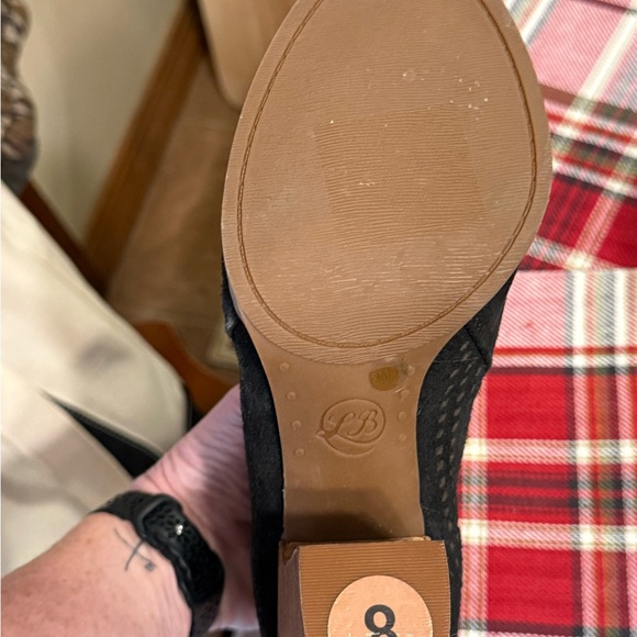 Lucky Brand Black Ankle Boots with Peep Toe - Picture 7 of 8